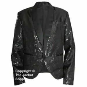Daft Punk Sparkling Black Sequin Performance Jacket - Phase 2