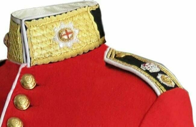 Gold Bullion insignia Coldstream Guards Officer's Tunic