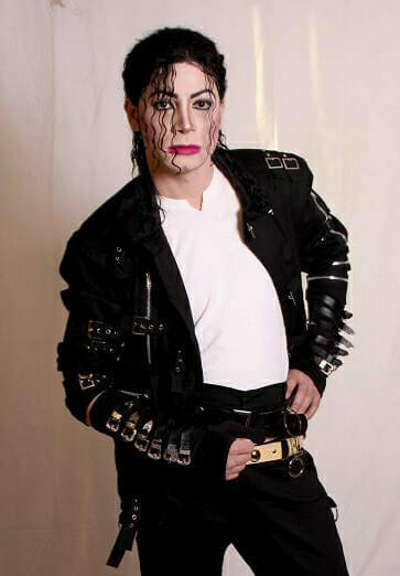 Michael Jackson Bad Jacket Modeled by professional entertainer J Dean