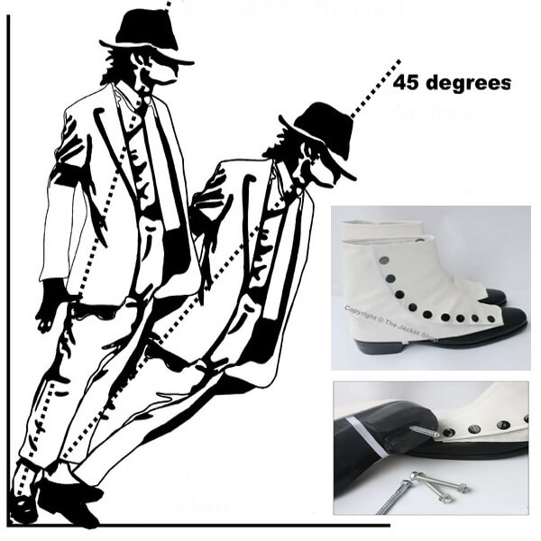 Michael Jackson Smooth Criminal Leaning Shoes Kit – Triton Online Store ...