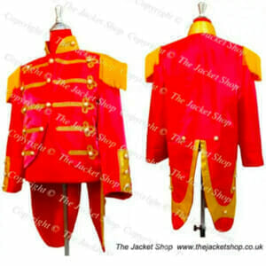 Red Ringmasters Parade Band Jacket With Tails