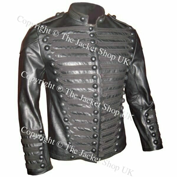 Jermaine-Jackson-Zara-Military-Leather-jacket