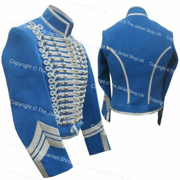 Blue Hussars Military Band Jacket