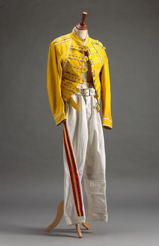  freddie mercury original stage costume and yellow jacket