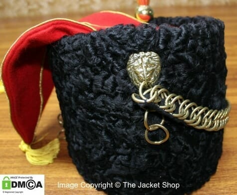 French Napoleonic Hussars Black Bearskin 1805 colback hat