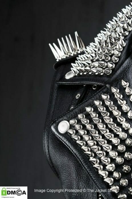 long Silver Studded Vest for ladies