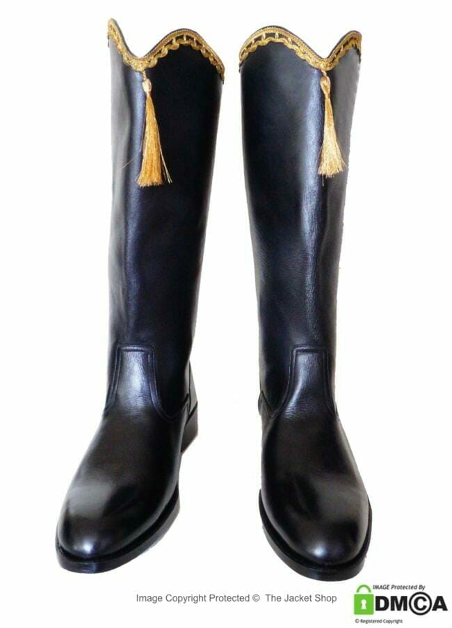 Napoleonic Hessian hussar Boots Victorian military black