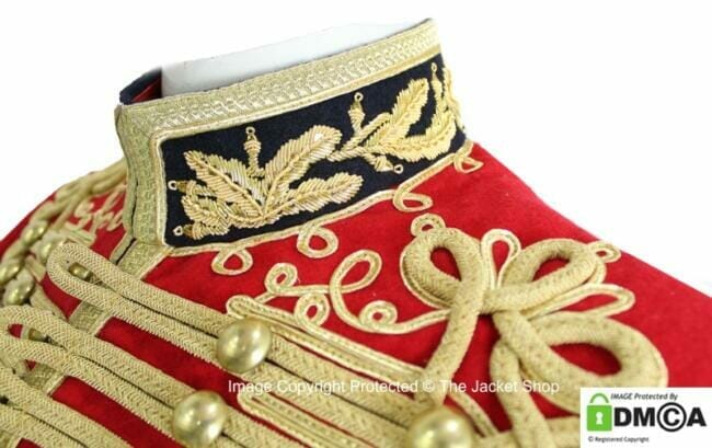 Hussars Embroidered collar gold bullion