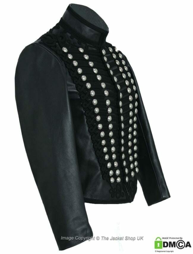 womans Hussars Leather Jacket - Tunic Dolman