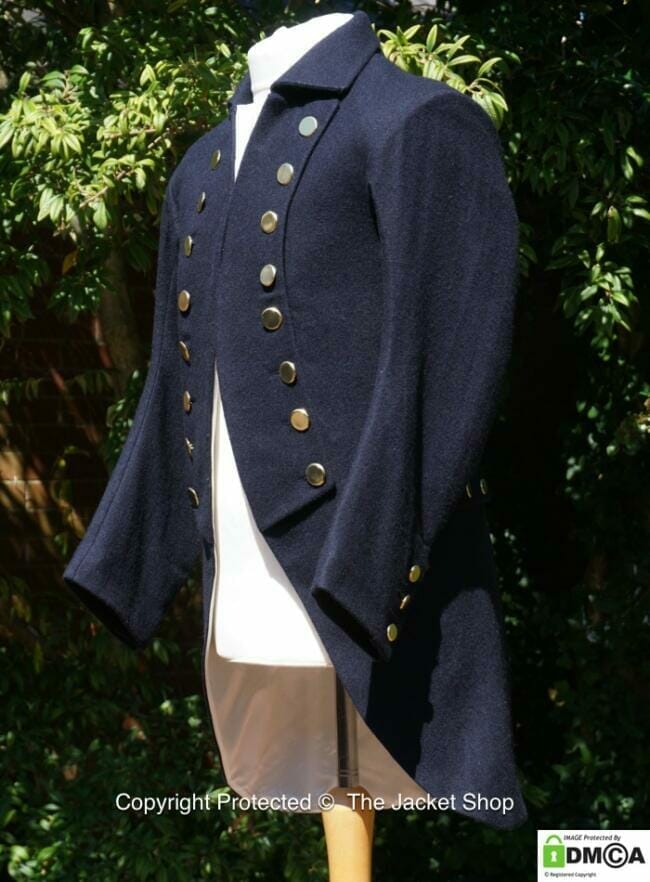 ATTACHMENT DETAILS 18thcentury royal navy tailcoat