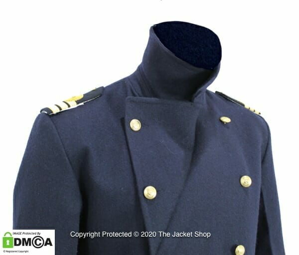 british royal navy greatcoat collar