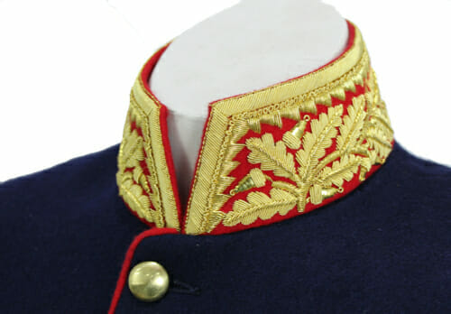 gold bullion wire embroidery collar metal