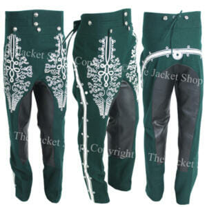 hussars riding breeches embroidered fall front leather trousers