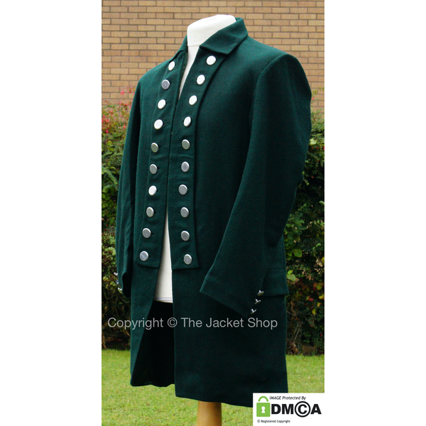 custom tailored george washingtons coat in green
