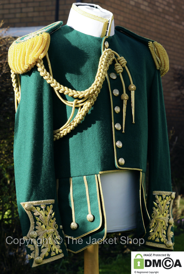 custom green gordon highlander doublet scottish british army dress jacket