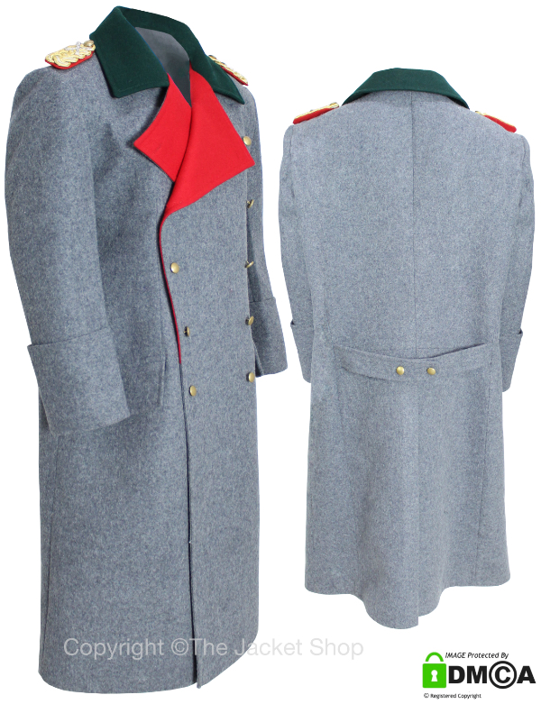 German M36 Officer Field Grey Gabardine Greatcoat